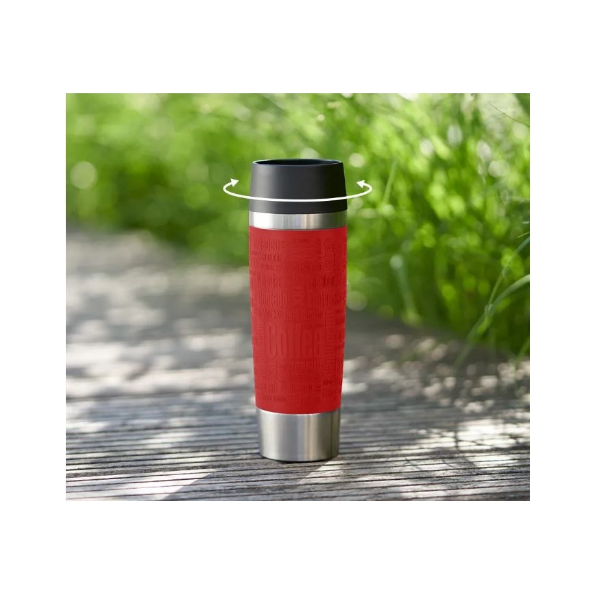 Tefal - Ceļojumu krūze 500 ml TRAVEL MUG nerūsējošs tērauds/sarkana