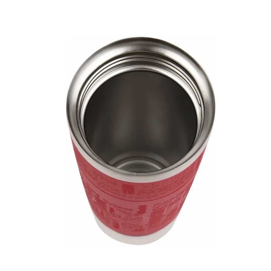 Tefal - Ceļojumu krūze 500 ml TRAVEL MUG nerūsējošs tērauds/sarkana