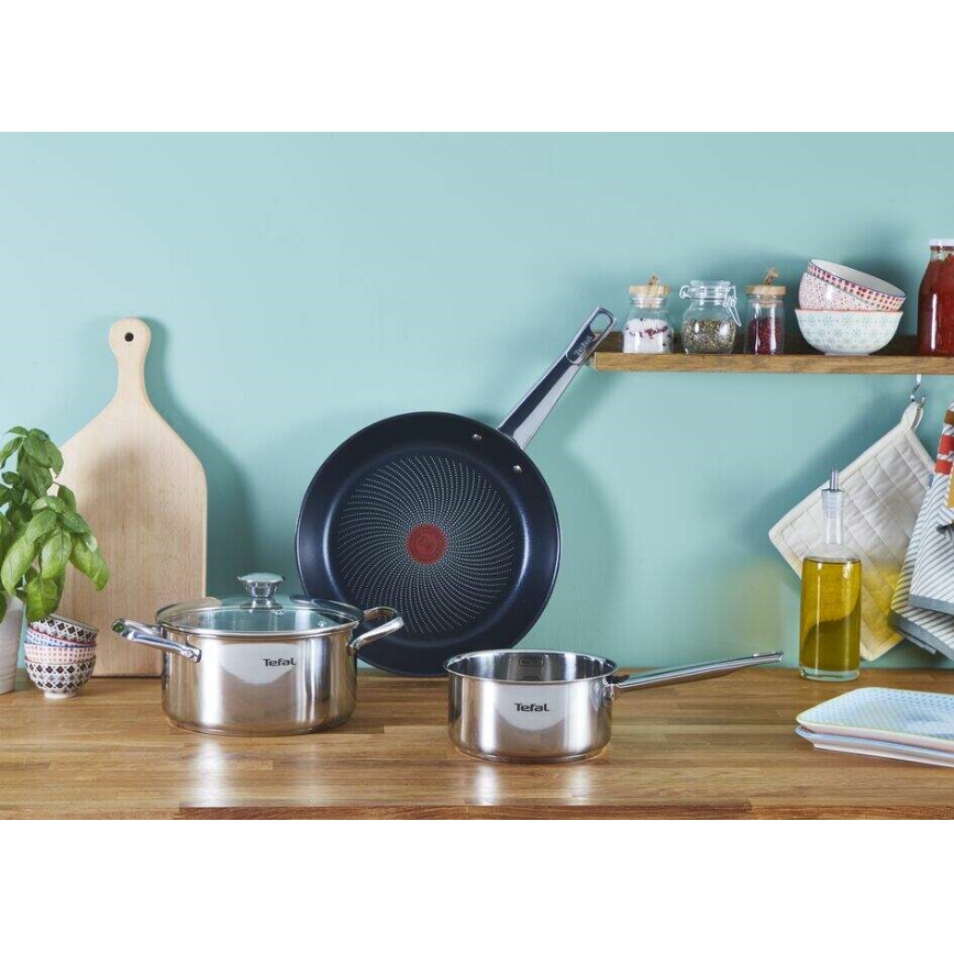 Tefal - COOK EAT pannas komplekts, 2 gab., 24/28 cm