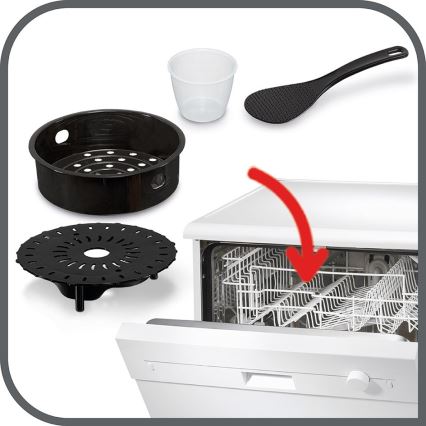 Tefal - Daudzfunkcionāls elektriskā spiediena katls ALL IN ONE POT 1100W/230V matēts hroms/melna