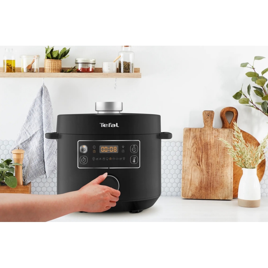 Tefal - Daudzfunkcionāls elektriskais katls TURBO CUISINE 4,8 l 1090W/230V melna