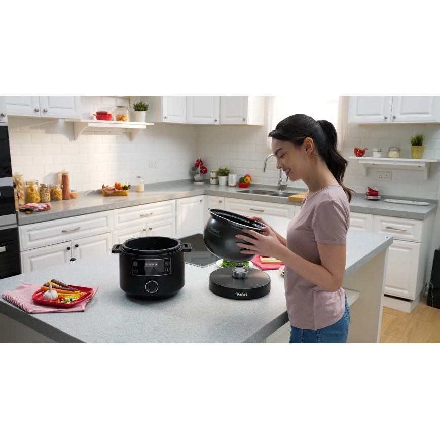 Tefal - Daudzfunkcionāls elektriskais katls TURBO CUISINE 4,8 l 1090W/230V melna