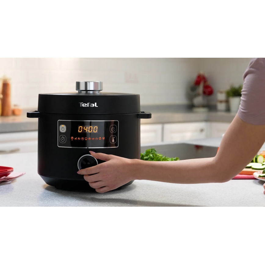 Tefal - Daudzfunkcionāls elektriskais katls TURBO CUISINE 4,8 l 1090W/230V melna