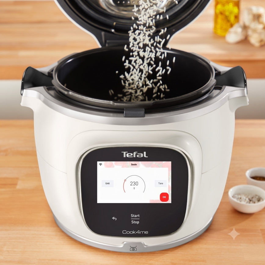 Tefal - Daudzfunkcionāls elektriskais spiediena katls 6 l COOK4ME TOUCH PRO 1600W/230V
