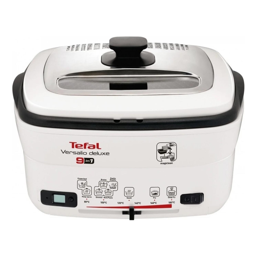 Tefal - Daudzfunkcionāls fritieris 9in1 VERSALIO DE LUXE 1600W/230V 2 l balta