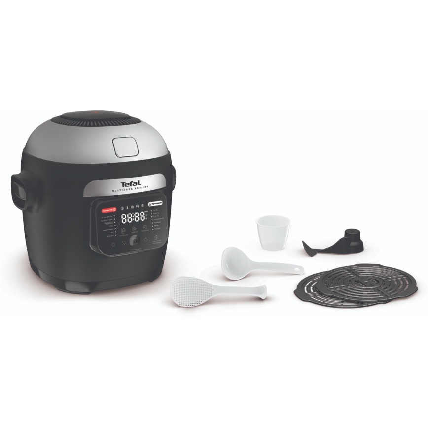 Tefal - Multifunkcionāls katls un karstgaisa fritieris 2 vienā MULTICOOK ACTIFRY 1334W/230V 6 l