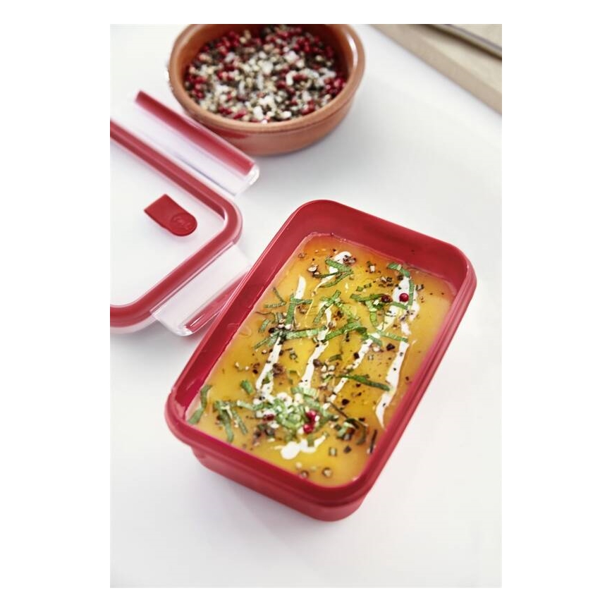 Tefal - Ēdiena trauks 0,8 l MASTER SEAL MICRO sarkana