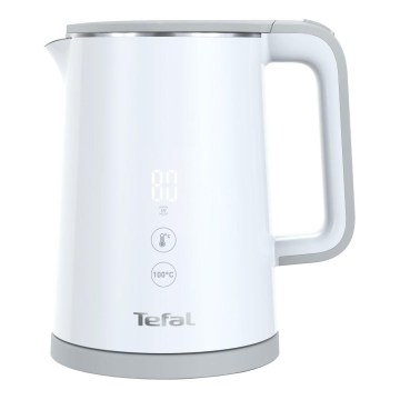 Tefal - Elektriskā tējkanna SENSE 1 l 1800W/230V balta