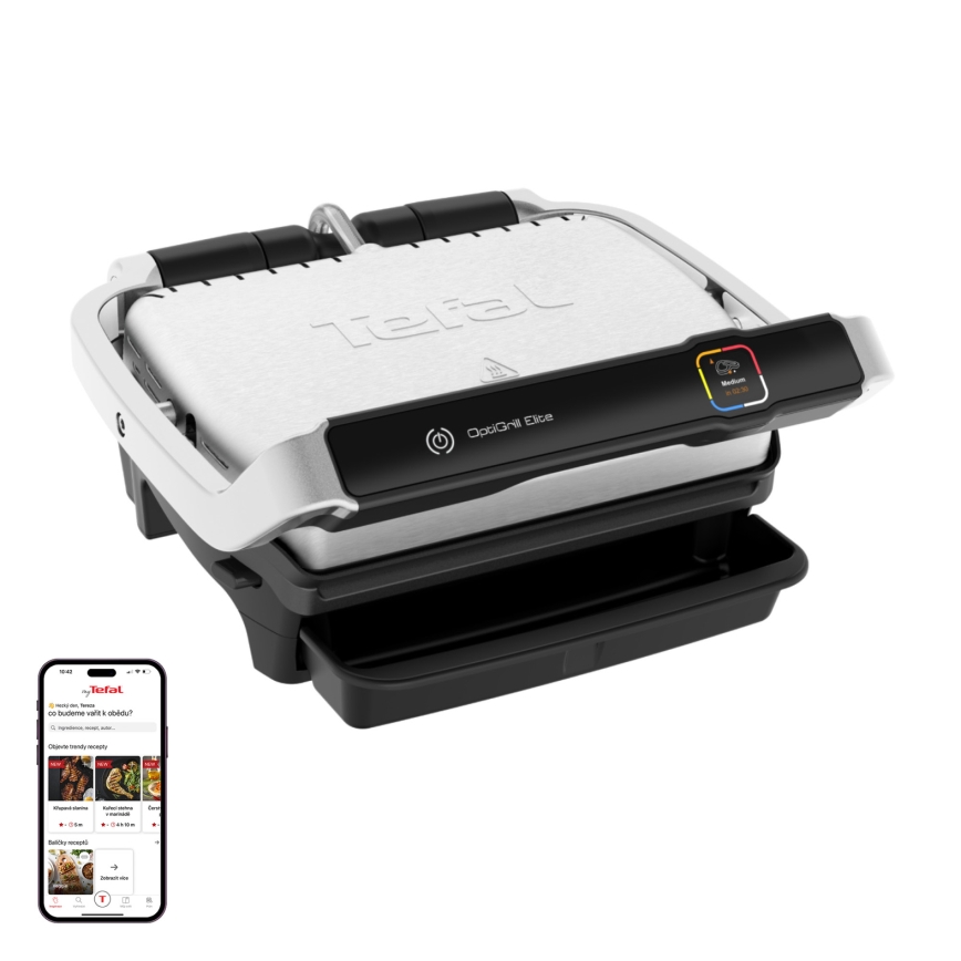 Tefal - Elektriskais grils OPTIGRILL ELITE 2000W/230V