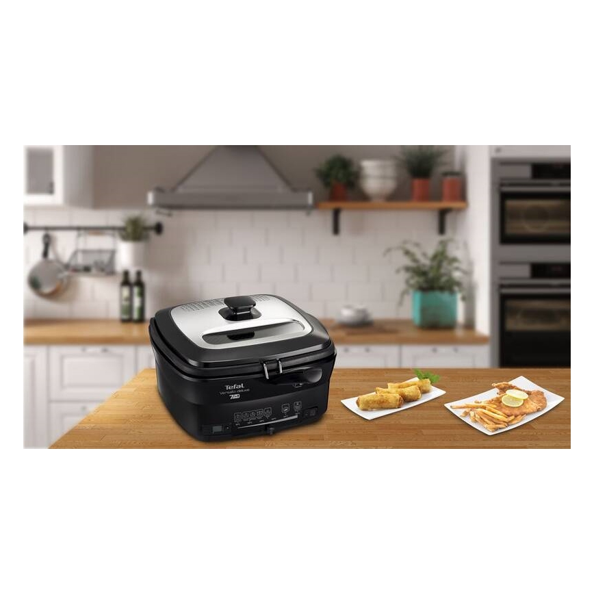 Tefal - Fritēšanas ierīce 2 l VERSALION DE LUXE 7in1 1600W/230V melna
