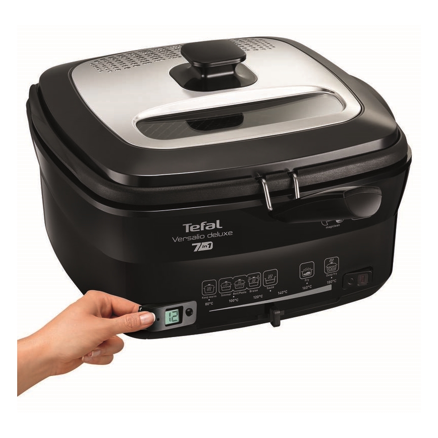 Tefal - Fritēšanas ierīce 2 l VERSALION DE LUXE 7in1 1600W/230V melna
