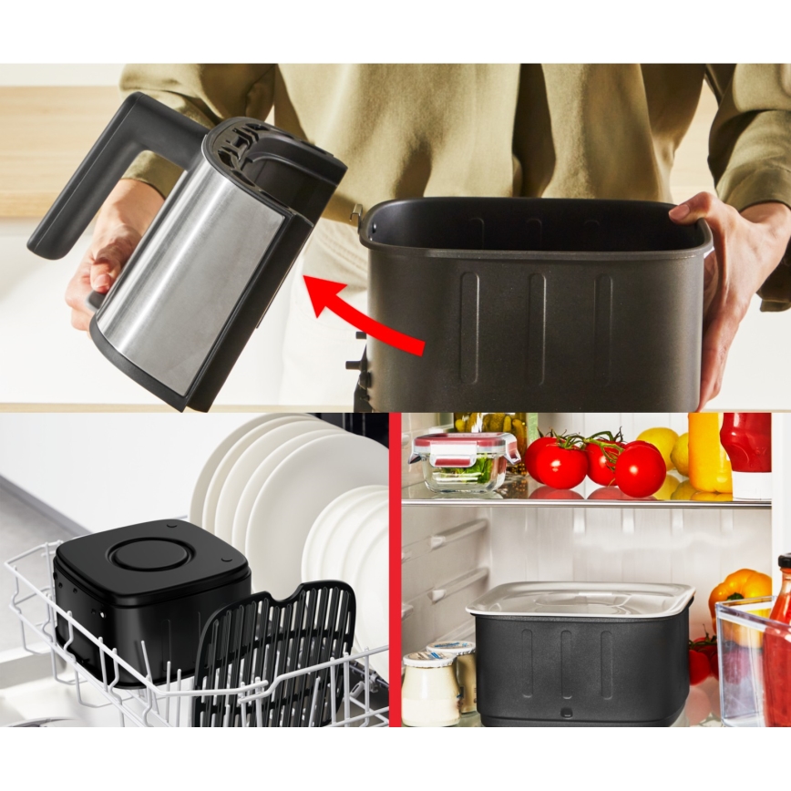 Tefal - Gaisa fritieris 5 l EASY FRY SILENCE 10v1 1400-1670W/230V