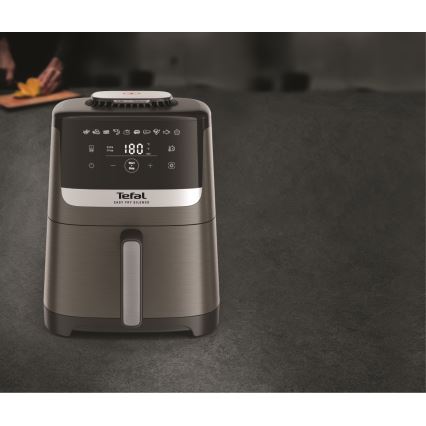 Tefal - Gaisa fritieris 5 l EASY FRY SILENCE COAL 1400-1670W/230V