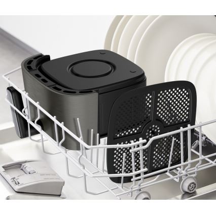 Tefal - Gaisa fritieris 5 l EASY FRY SILENCE COAL 1400-1670W/230V