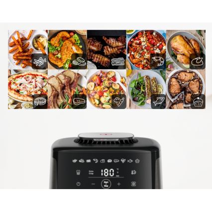 Tefal - Gaisa fritieris 5 l EASY FRY SILENCE COAL 1400-1670W/230V