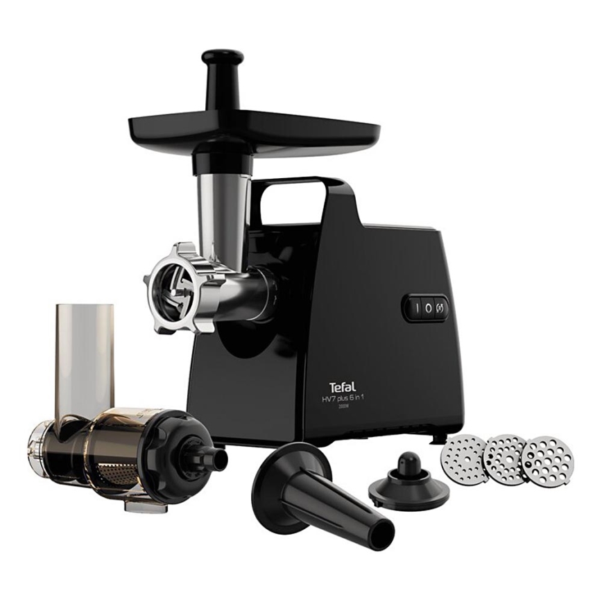 Tefal - Gaļas mašīna 6in1 2000W/230V melna