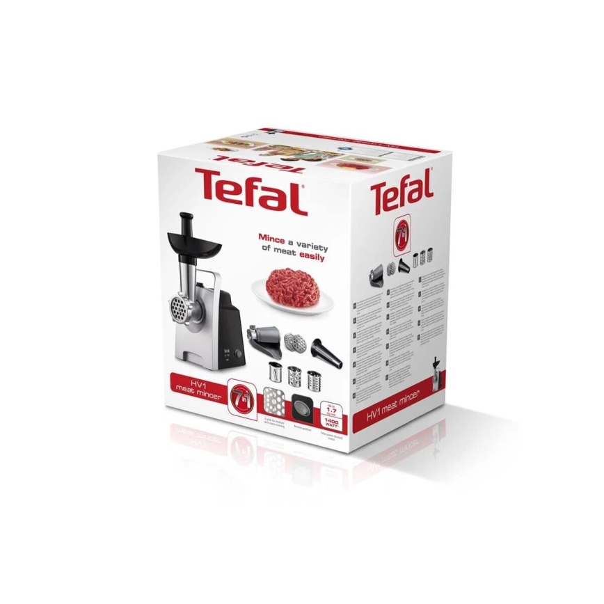 Tefal - Gaļas mašīna 7in1 1400W/230V melna/sudraba