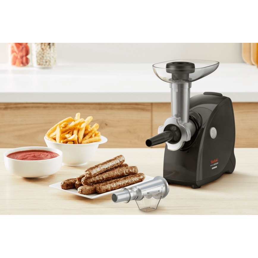 Tefal - Gaļas mašīna 9in1 2000W/230V melna
