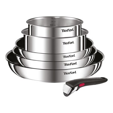 Tefal - INGENIO COOK 6 daļu nerūsējošā tērauda trauku komplekts