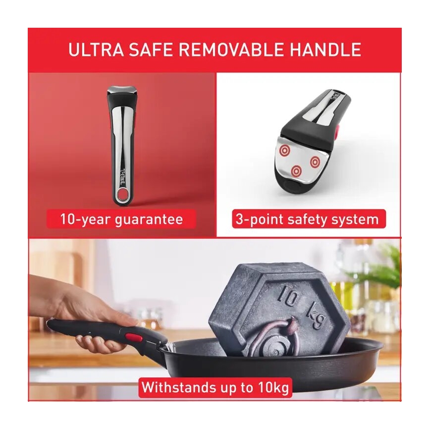 Tefal - INGENIO PREFERENCE ON 13 daļu trauku komplekts no nerūsējošā tērauda