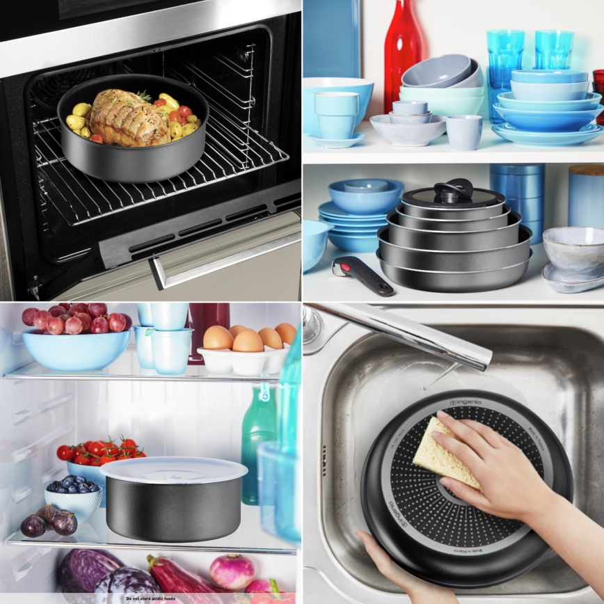 Tefal - INGENIO XL FORCE 4 daļu trauku komplekts