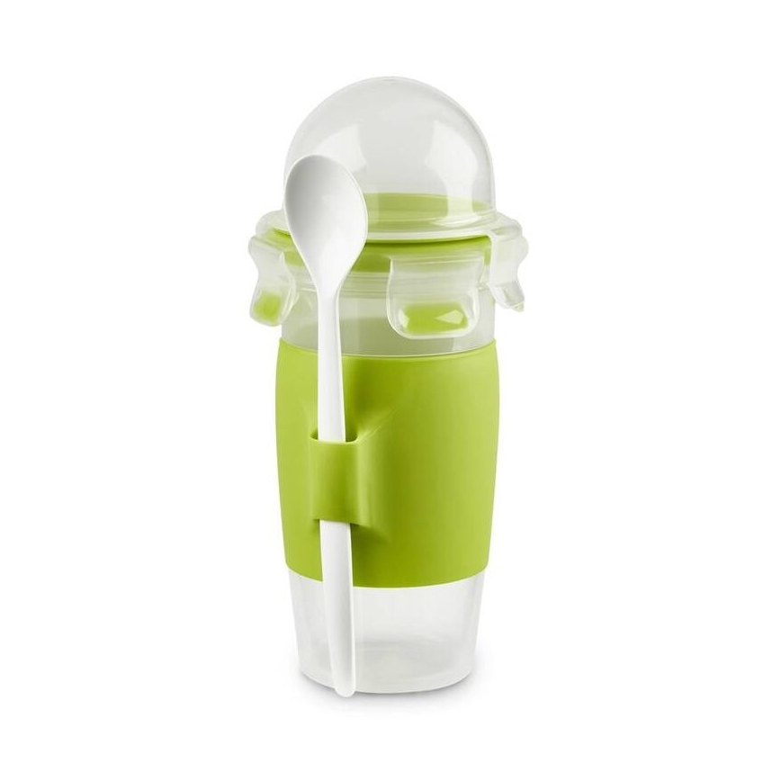Tefal - Jogurta trauciņš ar karoti 0,45 l MASTER SEAL TO GO zaļa