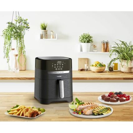 Tefal - Karstā gaisa fritēšanas ierīce 4,2 l EASY FRY&GRILL 2in1 1550W/230V melna