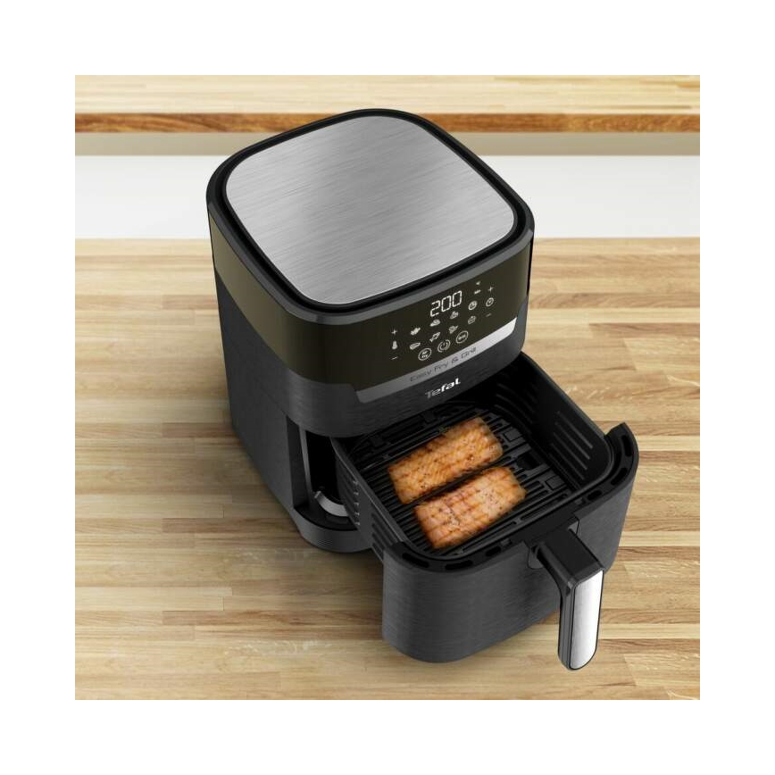 Tefal - Karstā gaisa fritēšanas ierīce 4,2 l EASY FRY&GRILL 2in1 1550W/230V melna