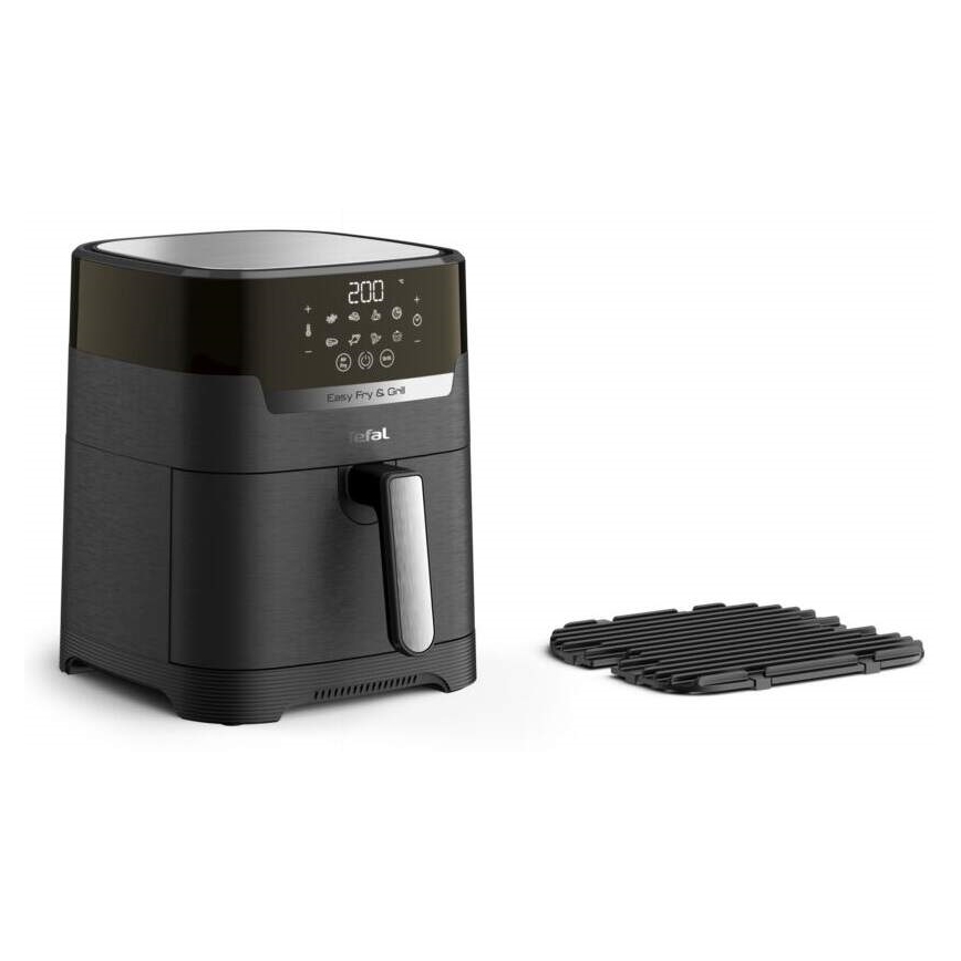 Tefal - Karstā gaisa fritēšanas ierīce 4,2 l EASY FRY&GRILL 2in1 1550W/230V melna