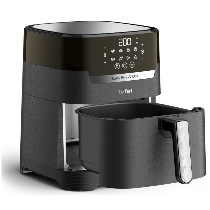 Tefal - Karstā gaisa fritēšanas ierīce 4,2 l EASY FRY&GRILL 2in1 1550W/230V melna