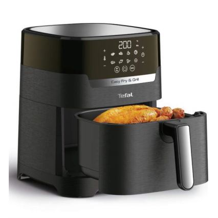 Tefal - Karstā gaisa fritēšanas ierīce 4,2 l EASY FRY&GRILL 2in1 1550W/230V melna