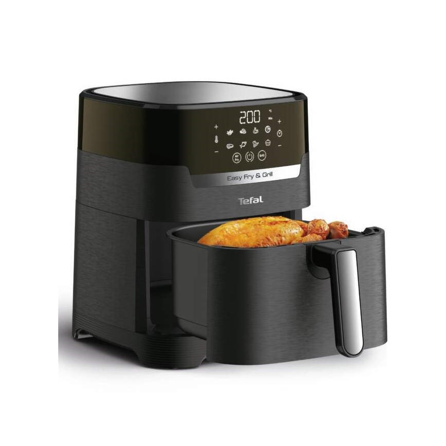 Tefal - Karstā gaisa fritēšanas ierīce 4,2 l EASY FRY&GRILL 2in1 1550W/230V melna