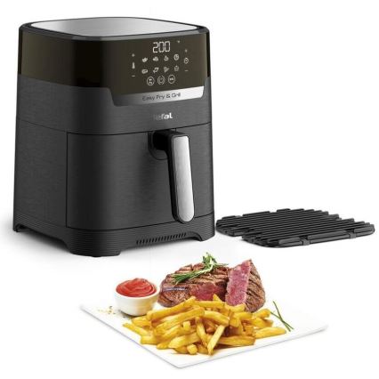 Tefal - Karstā gaisa fritēšanas ierīce 4,2 l EASY FRY&GRILL 2in1 1550W/230V melna