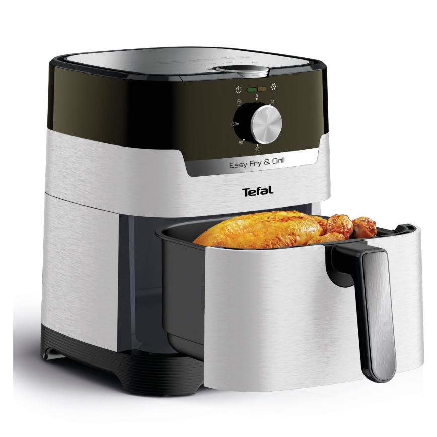 Tefal - Karstā gaisa fritéze 4,2 l EASY FRY&GRILL 2 vienā 1550W/230V nerūsējošais tērauds
