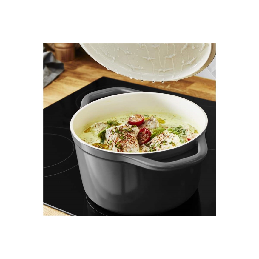 Tefal - Katls ar vāku AIR 20 cm antracīta