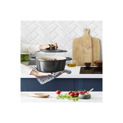 Tefal - Katls ar vāku AIR 20 cm antracīta
