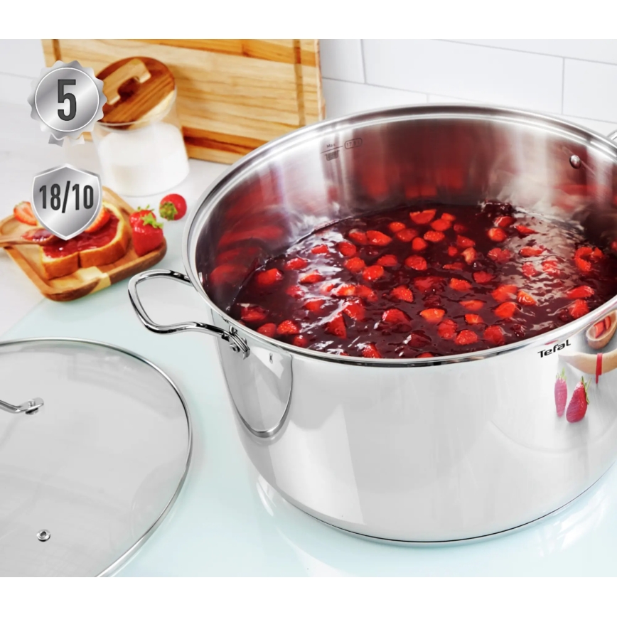 Tefal - Katlu komplekts 10 gab. INTUITION nerūsējošs tērauds