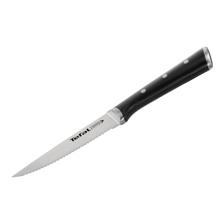 Tefal - KOMPLEKTS 4x Nerūsējoša tērauda steika nazis ICE FORCE 11 cm spīdīgi hromēts/melna