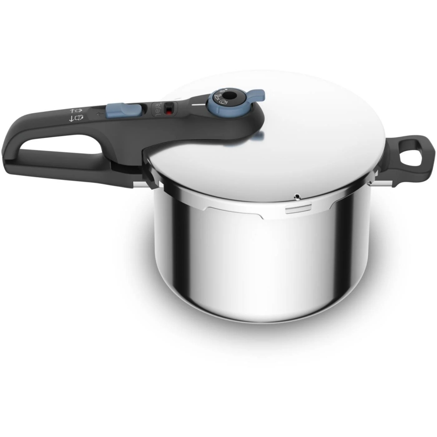 Tefal - Komplekts spiedpannu 4/6 l SECURE TRENDY nerūsējošais tērauds