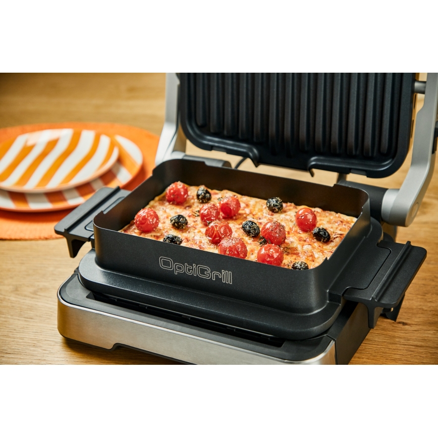 Tefal - Kontaktgrils OPTIGRILL 2100W/230V matēts hroms