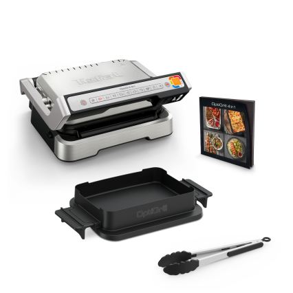 Tefal - Kontaktgrils OPTIGRILL 2100W/230V matēts hroms