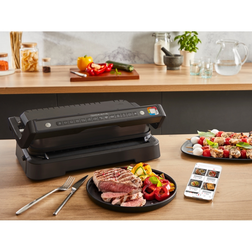 Tefal - Kontaktgrils OPTIGRILL 2200W/230V melns
