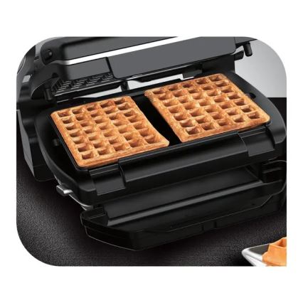 Tefal - Kontaktgrils OPTIGRILL+ INOX WAFFLES 2000W/230V melna/hroms