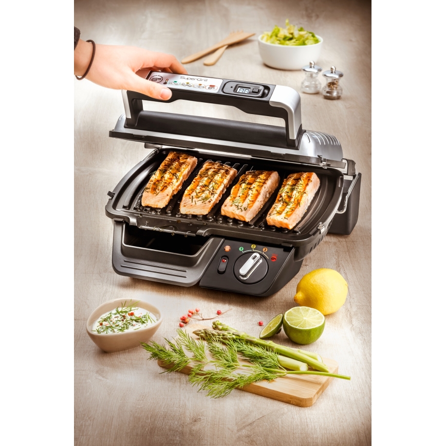 Tefal - Kontaktgrils SUPERGRILL 2000W/230V