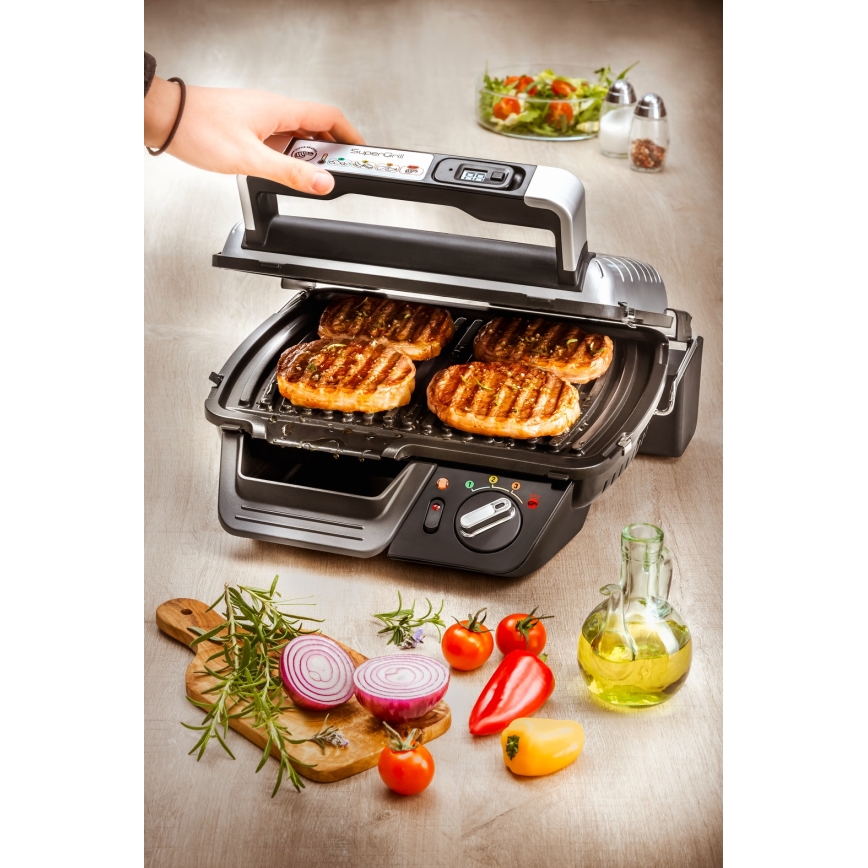Tefal - Kontaktgrils SUPERGRILL 2000W/230V