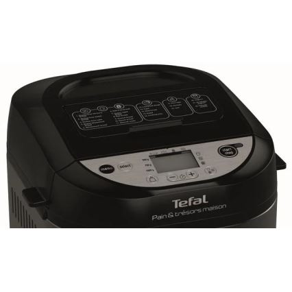 Tefal - Mājas mašīna maizei PAIN&TRESORS 700W/230V melna