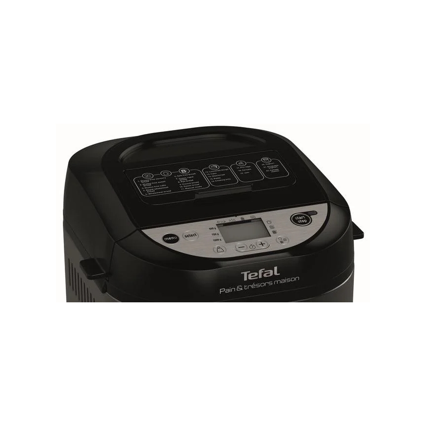 Tefal - Mājas mašīna maizei PAIN&TRESORS 700W/230V melna