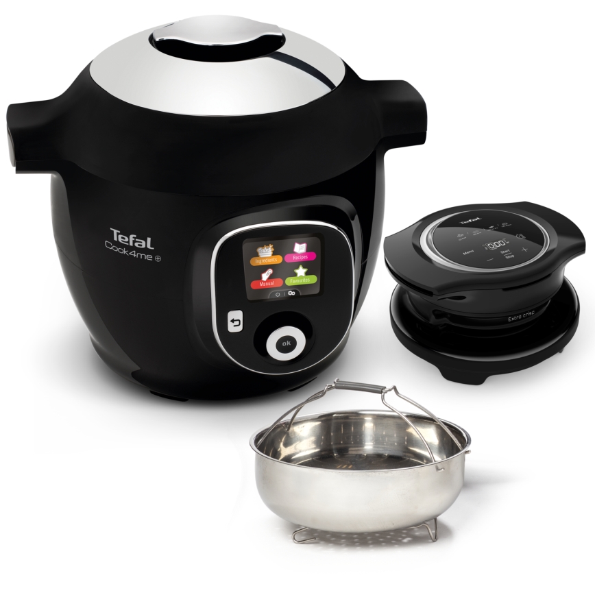 Tefal - Daudzfunkcionāls elektriskais spiedkatls ar piederumiem 6 l 1600W/230V melns
