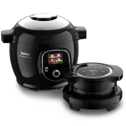 Tefal - Daudzfunkcionāls elektriskais spiedkatls ar piederumiem 6 l 1600W/230V melns
