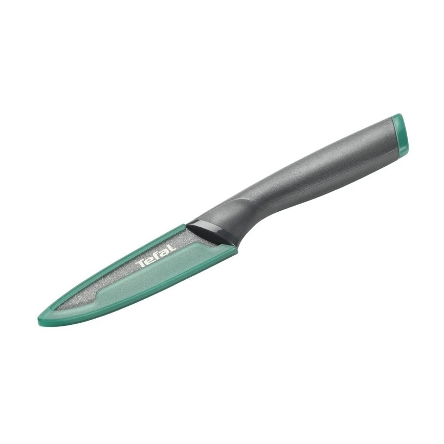Tefal - Nerūsējoša tērauda griešanas nazis FRESH KITCHEN 9 cm pelēka/zaļa
